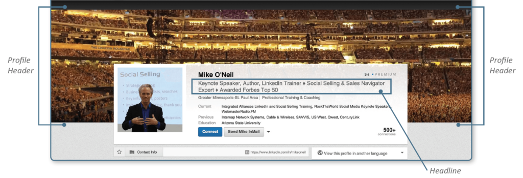 Creating an effective profile headline