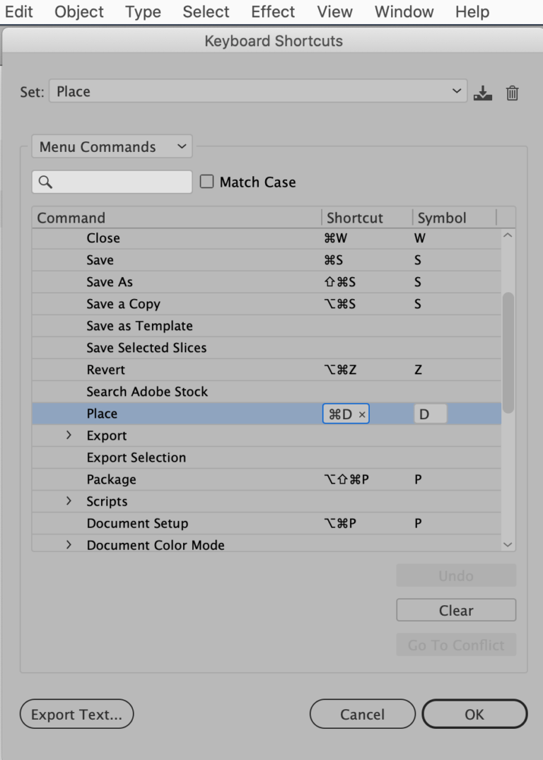 Customizing Keyboard Shortcuts In Illustrator