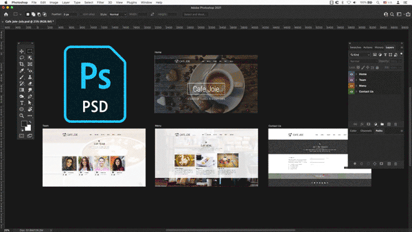 Import Photoshop to Adobe XD