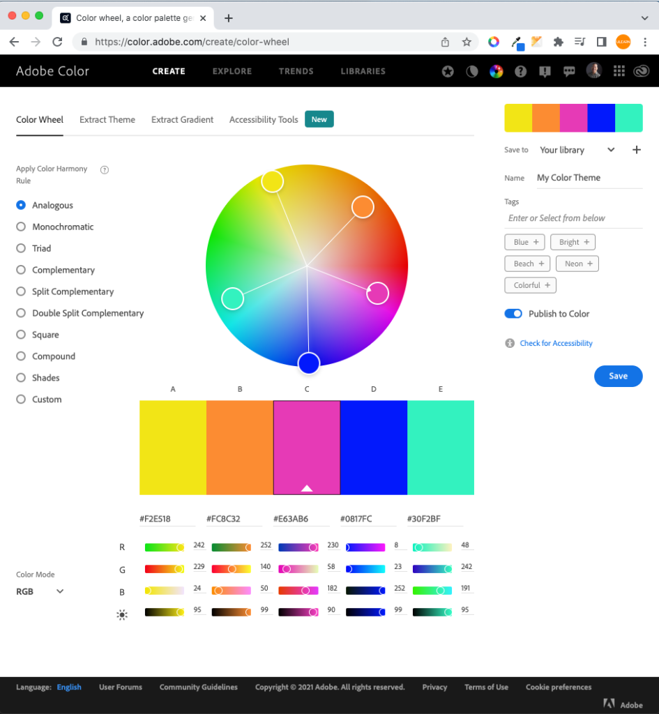 Color Wheel - Color Palette Generator