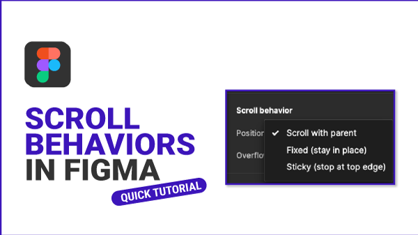 scroll behaviours in figma