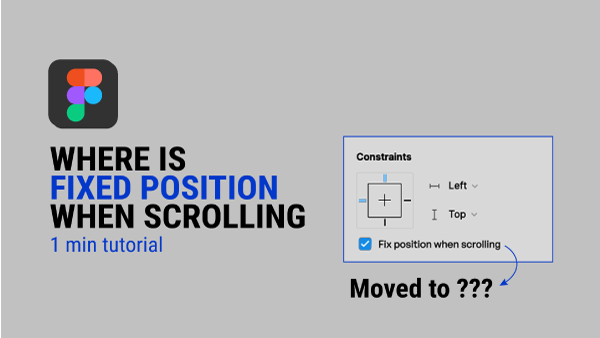 where is fixed positioning in figma