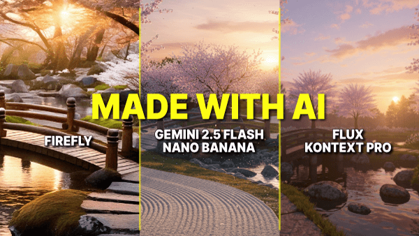 Photoshop Firefly to Gemini 2.5 Flash Nano Banana to FLUX.1 Kontext pro