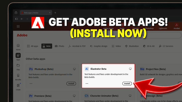 how to get adobe beta apps