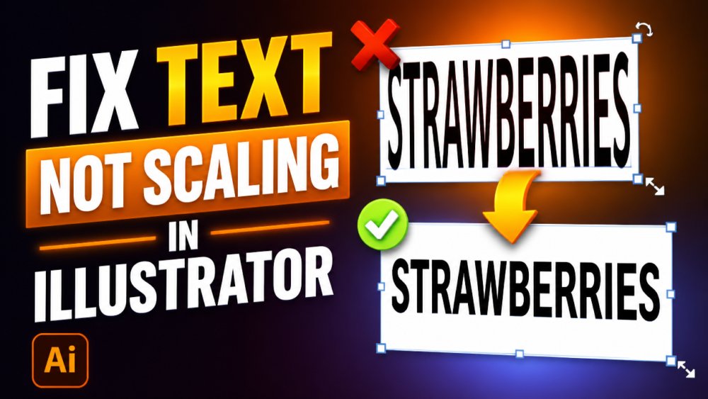 stop scaling text in illustrator